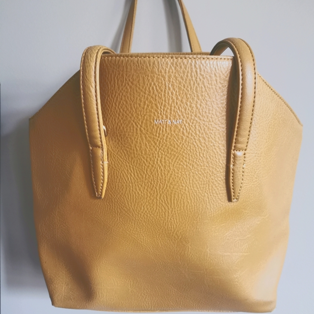 Matt & Nat golden yellow tote, perfect for fall!